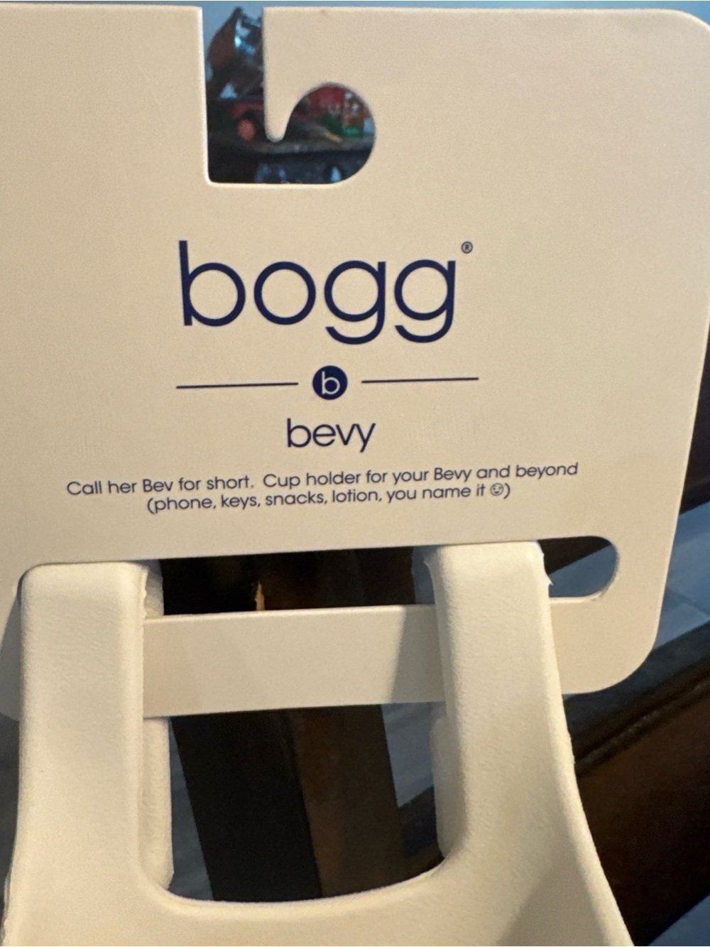 White Baseball Print Cup Holder Bogg - Picture 4 of 5